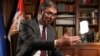 Predsednik Srbije Aleksandar Vučić tokom intervjua Rojtersu u Beogradu, Srbija, 28. septembra 2023.