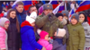 Скриншот видеозаписи концерта в «Лужниках» 22 февраля в Москве
