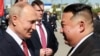 Попередня зустріч Володимира Путіна (л) і Кім Чен Ина в Росії, 2023 рік