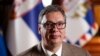 Predsednik Srbije Aleksandar Vučić tokom intervjua Rojtersu u Beogradu, Srbija, 9. juna 2023.