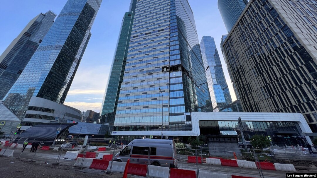 Moskvada dron ofis binasına dəyib