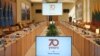 Перад урачыстым паседжаньнем у літоўскім Сэйме, прысьвечаным 70-годзьдзю Беларускай службы Радыё Свабода. 22 траўня 2024, Вільня (Літва)
