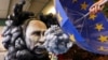 A sculpture depicts Russian President Vladimir Putin at the annual carnival in Mainz, Germany, in February 2023.
