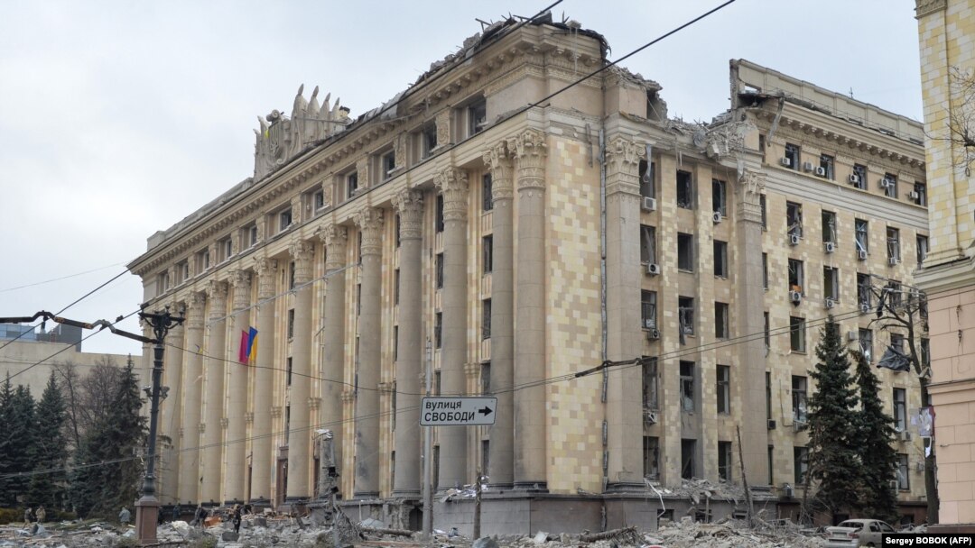 Наслідки попередніх обстрілів Харкова, 1 березня 2022 року