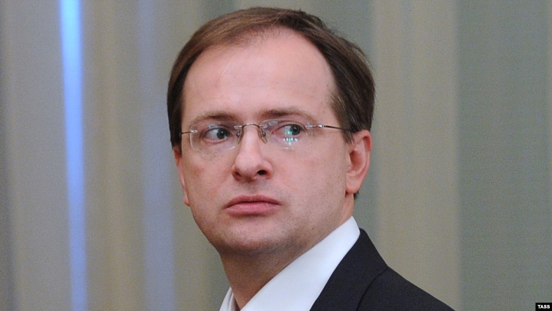 Russian Culture Minister Vladimir Medinsky attends a meeting of newly appointed government ministers in Moscow on May 21.