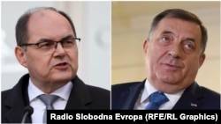 Kristijan Šmit (lijevo) i Milorad Dodik