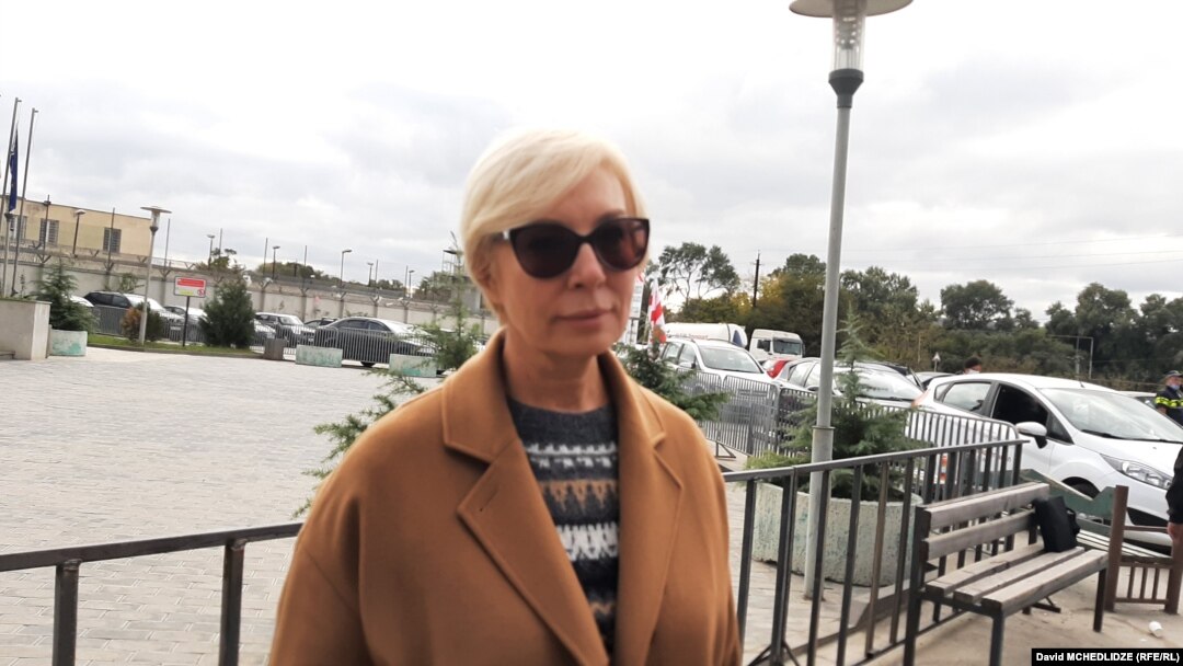 Lyudmyla Denisova, Ukrainian ombudswoman, in Georgia (file photo)