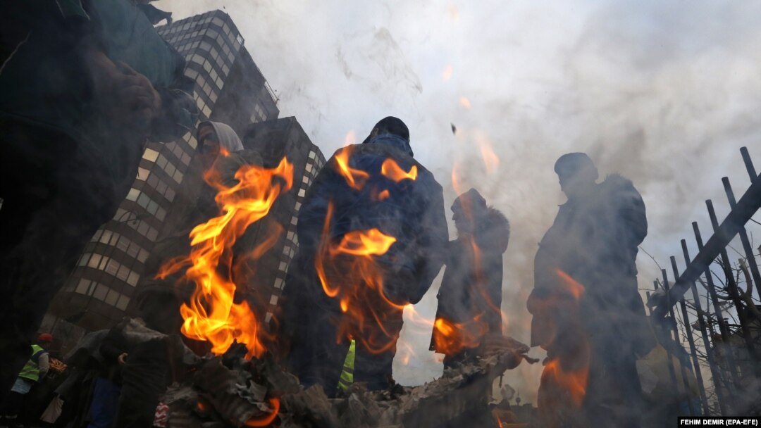 Protest rudara ispred Vlade Federacije BiH, Sarajevo (24. novembar 2021.)