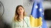 Albulena Haxhiu na tiskovnoj konferenciji u Prištini, Kosovo (fotoarhiva)