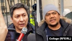 Болот Темиров и Болот Назаров, коллаж.