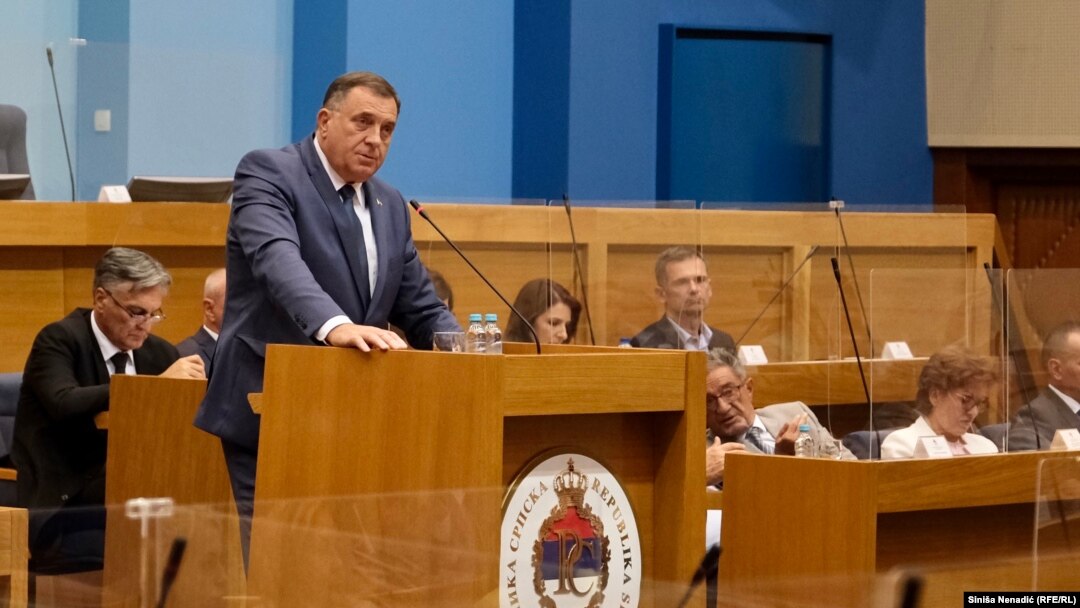 Milorad Dodik tokom sjednice NSRS-a, 14. septembar 2022. 