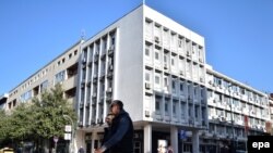 Zgrada Specijalnog državnog tužilaštva u Podgorici, Crna Gora, 18.novembar 2016.