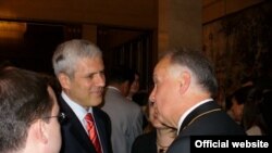 Presednik Srbije Boris Tadić i ruski ambasador Aleksandar Konuzin