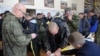 Еден од центрите за регрутирање во градот Ростов на Дон, Русија
