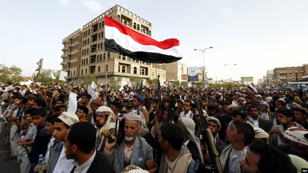 هواداران حوثی‌ها در تجمعی در صنعا