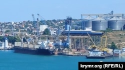 Судно класу Bulk Carrier біля зернового терміналу «Авліта», Севастополь, 15 червня 2022 року