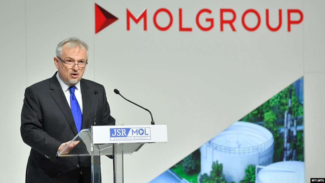 Zsolt Hernadi, CEO of Hungarian oil and gas company MOL (file photo)