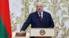 Belarusian President Aleksandr Lukashenko was sworn in during a ceremony on March 25.