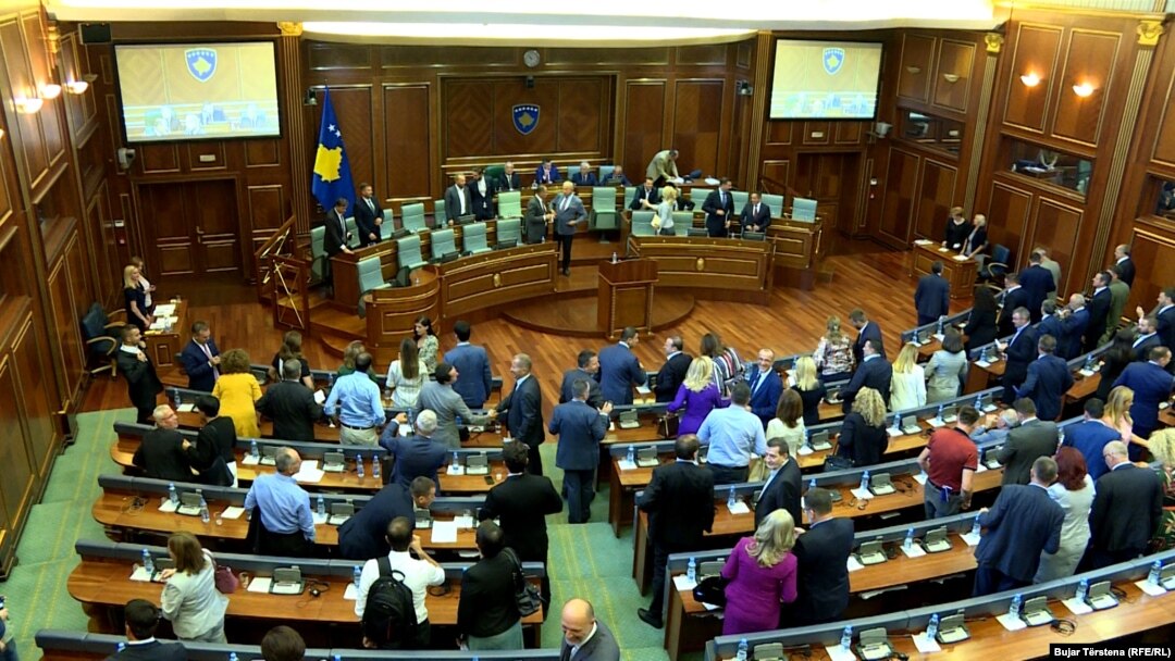 Skupština Kosova na dan raspuštanja, 22. avgust 2019.