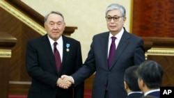 Нурсултан Назарбаев и Касым-Жомарт Токаев. Астана, 20 марта 2019 г.