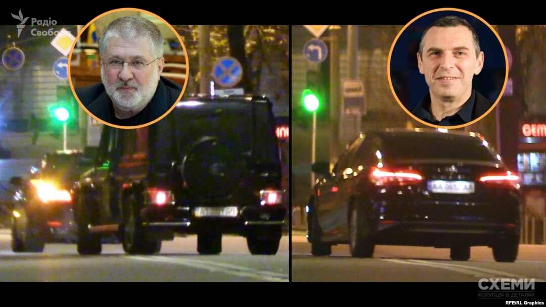 Ввечері 28 жовтня з паркінгу офісного центру Коломойського виїхала Toyota Camry, якою користується перший помічник президента Зеленського 