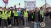 Serbia - students set off from Belgrade on a two-day walk to Novi Sad in the latest of a wave of protests in Serbia. - screen grab
