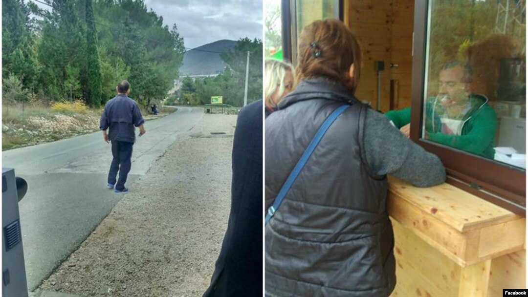Dok je grupa pokušavala da kupi ulaznice, pojavio se čovjek koji radi na rampi i počeo da ih vrijeđa