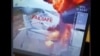 RUSSIA – Screenshot from the video of the Security Service of Ukraine's strikes on Russian strategic aviation aircraft at the Belaya airfield in the Irkutsk region bordering Mongolia. June 1, 2025