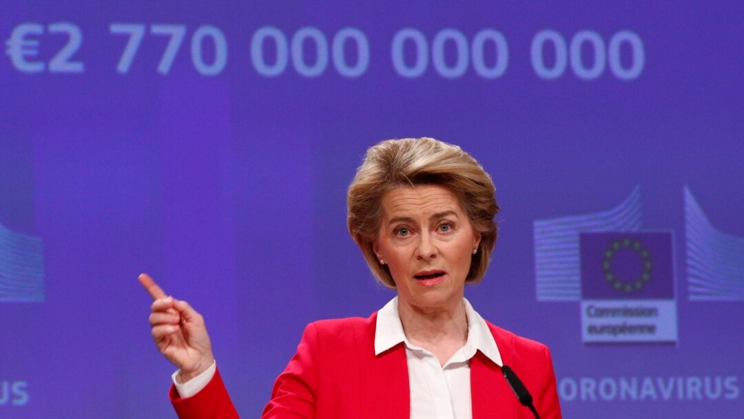 Ursula von der Leyen, Brüssel, 2 aprel 2020
