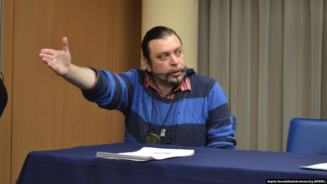 Rights activist Andrei Yurov in Kyiv in early December
