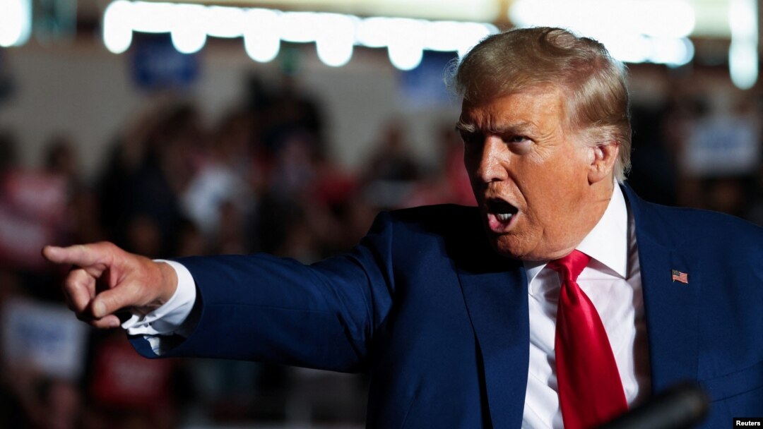 Bivši predsednik SAD Donald Tramp na skupu u Iriju u Pensilvaniji, 29. jul 2023.