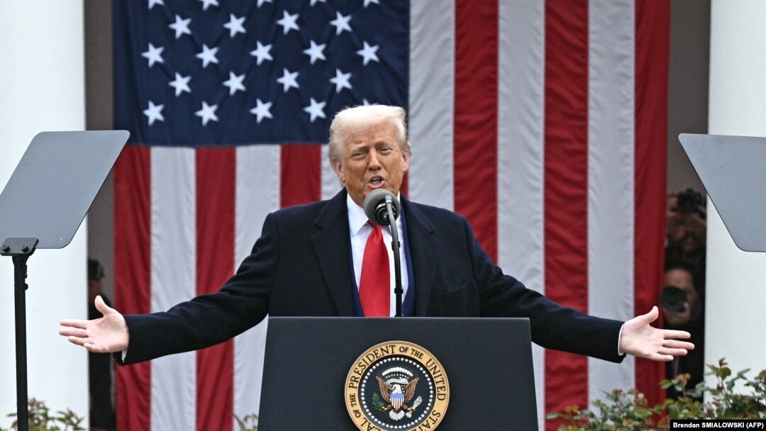 Predsednik SAD Donald Tramp najavljuje nove carine, Bela kuća, 2. april 2025.