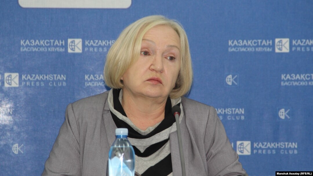 Tамара Калеева, руководитель прессозащитной организации «Адил соз». Алматы, 21 декабря 2016 года.