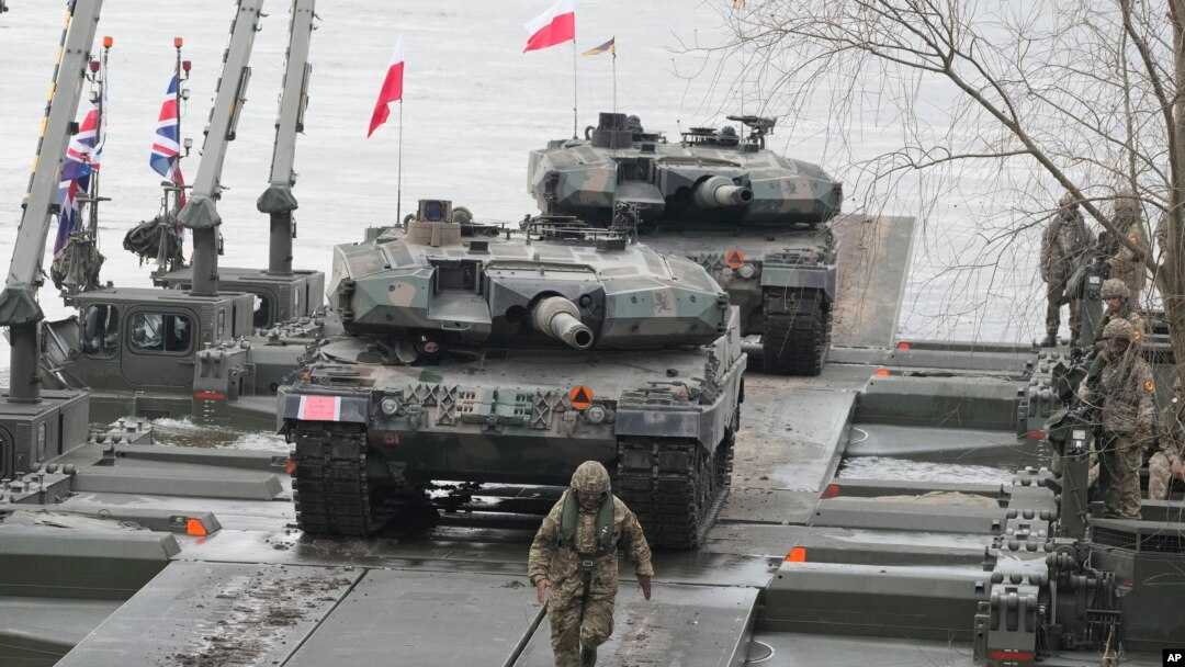 Польські та інші війська НАТО беруть участь у військових маневрах Steadfast Defender 24 у Корженево. Польща, 4 березня 2024 року