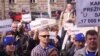 Protest zaposlenih u osnovnim i srednjim školama održan je i 3. travnja ove godine, Foto: Enis Zebić 