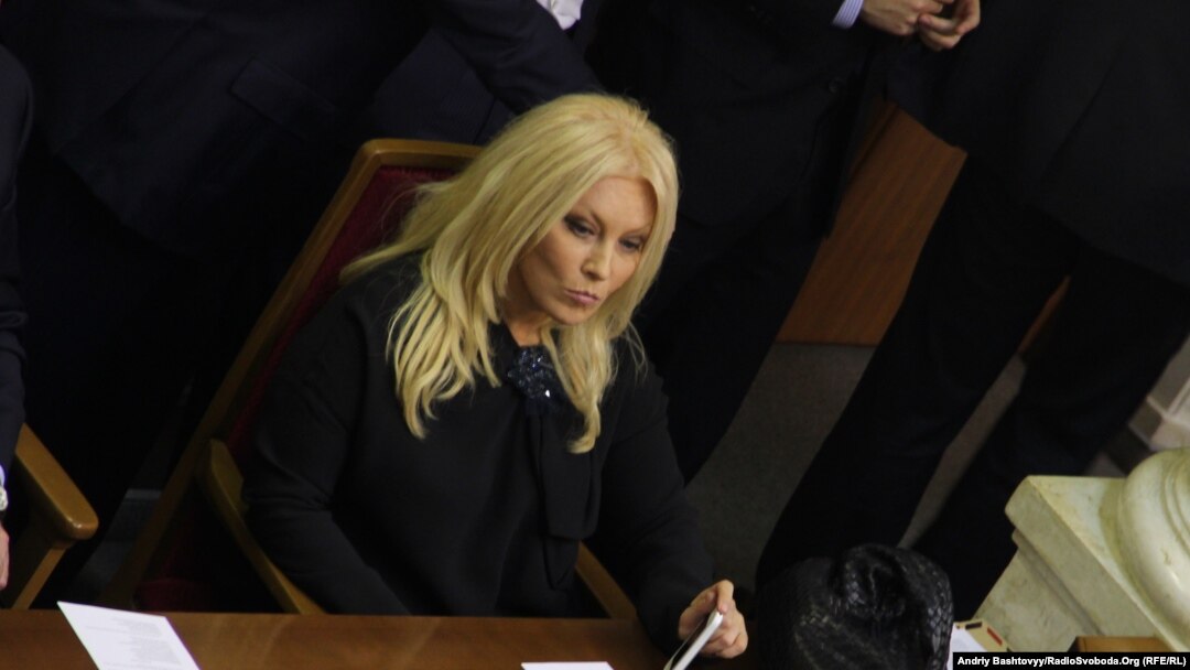 Співачка Таїсія Повалій у статусі народної депутатки від Партії регіонів на засіданні парламенту (архівне фото)