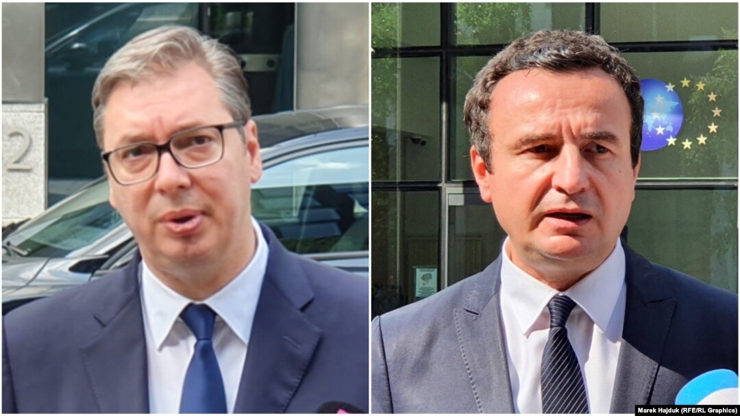 Predsednik Srbije Aleksandar Vučić i kosovski premijer Aljbin Kurti