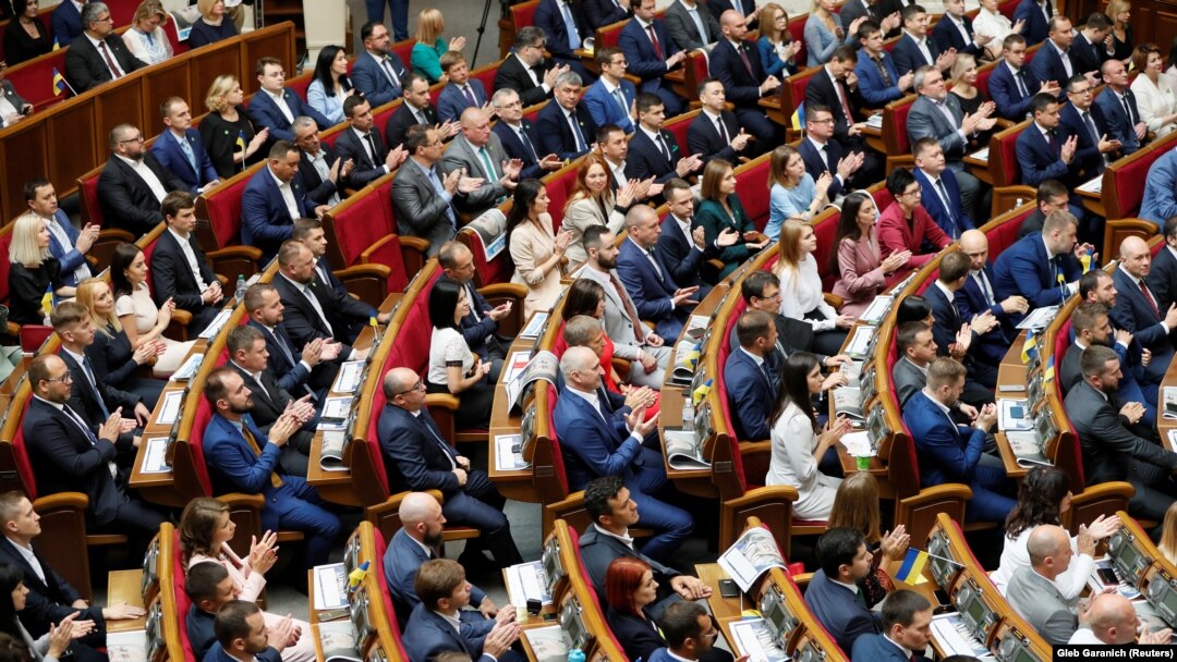 Під час першого засідання Верховної Ради України 9-го скликання. Київ, 29 серпня 2019 року
