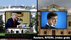 Дональд Трамп та Володимир Зеленський. Ілюстрація