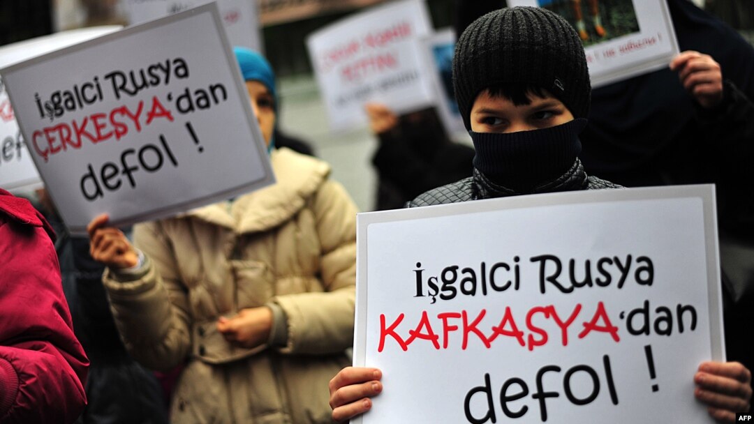 İstanbulda çeçenlərin anti-Rusiya aksiyası (2014-cü il) 