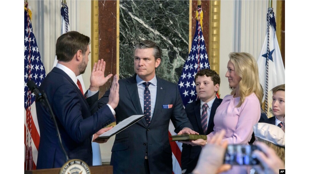 Pete Hegseth a fost învestit ca secretar al Apărării în SUA pe 25 ianuarie.