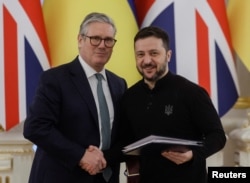 Кейр Стармер і Володимир Зеленський в Києві, 16 січня 2025 року