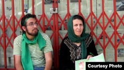 پروین فهیمی در کنار سهراب اعرابی
