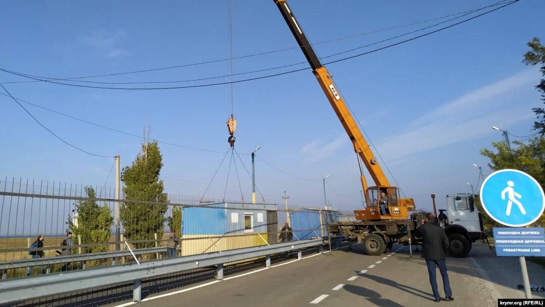 Ремонтні роботи на КПВВ «Каланчак» у Херсонській області