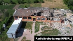 Те, що залишилось від будівлі, де розташовувалось поштове відділення