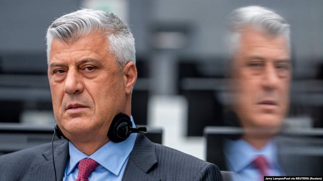 Bivši predsjednik Kosova Hašim Tači pred Kosovskim specijaliziranim vijećem u Haagu, Nizozemska, 9. novembra 2020. 
