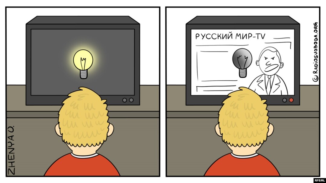 Політична карикатура Євгенії Олійник