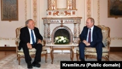 Президент России Владимир Путин и бывший президент Казахстана Нурсултан Назарбаев. Московская область, 13 декабря 2024 года