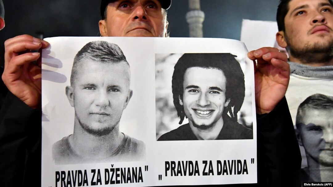 Protest i traženje istine za Dženana Memića i Davida Dragičevića, Sarajevo, februar 2016.