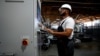 Worker in factory